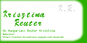 krisztina reuter business card